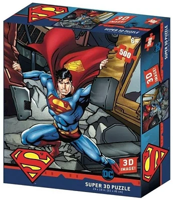 Пазл Super 3D "Сила Супермена", 500 детал., 6+