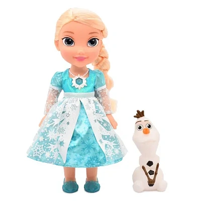 Интерактивная кукла Disney "Холодное Cердце: Эльза и Олаф" (35 см, подвижн., Олаф, звук, свет) 