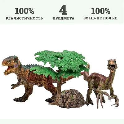 Динозавры и драконы для детей серии "Мир динозавров": тираннозавр, теризинозавр