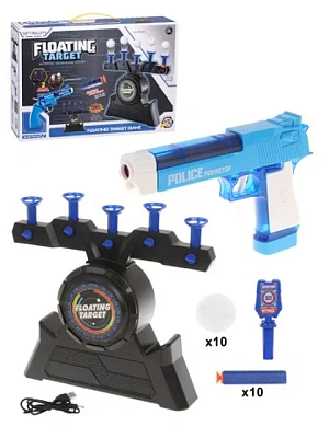 Игровой набор Стрелок, в комплекте: пистолет, м/пули 10шт., мишень, предметов 25шт