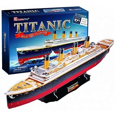 3D пазл Корабль Титаник (большой), 113 детали 