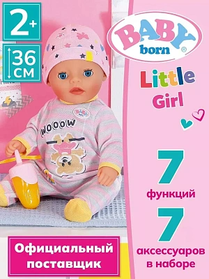 BABY born Интерактивная кукла Маленькая девочка 36 см