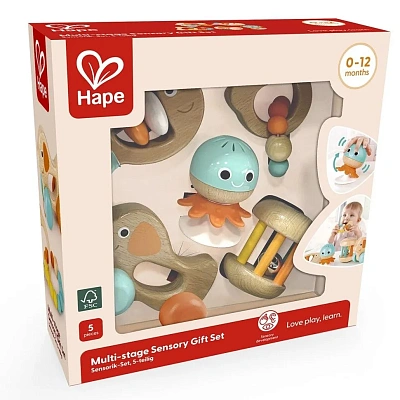 Подарочный набор игрушек погремушек для малышей