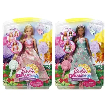 Маттел BARBIE Принцессы с волшебными волосами в ассорт.