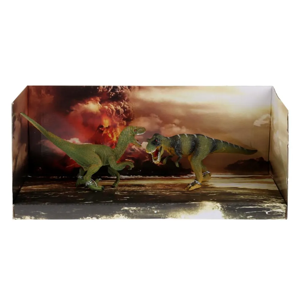 Трек с машинкой и динозаврами