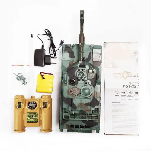 Танк р/у Mioshi Army “Танковый Бой: Мм1а2“ (33 см, стрельба и/к лучами, 1:28, движение 360°,  свет.,