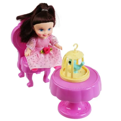 Дом для кукол, с куклой, с мебелью и аксесс. QL050-2