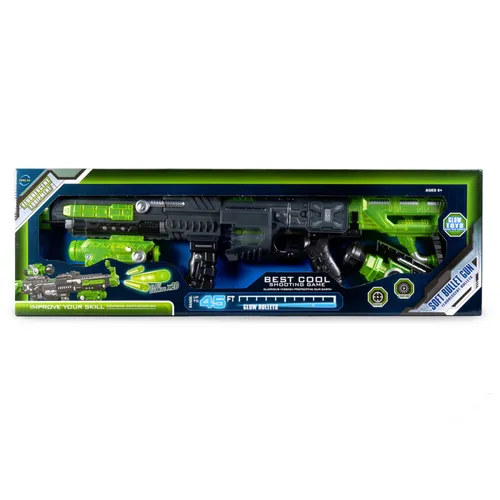 Игрушка Fengjia “Зелёное оружие: Винтовка Z-75“ (75 см, светящ. EVA пули , патронташ на руку, 
