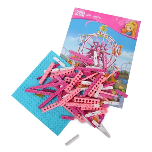 Конструктор пластмассовый Sluban “Розовая мечта: Колесо обозрения“ (789 дет.)