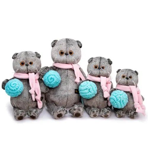 BUDI BASA Басик в шарфике и с клубком,30 см