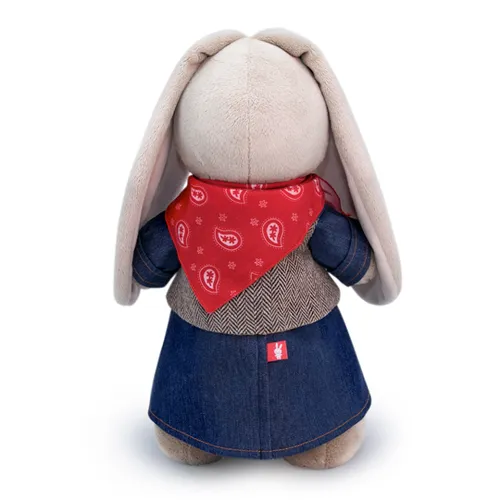 BUDI BASA Зайка Ми в джинсовом платье (большой), 32 см