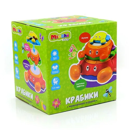 Музыкальная игрушка Mioshi Baby “Крабики“ (свет)