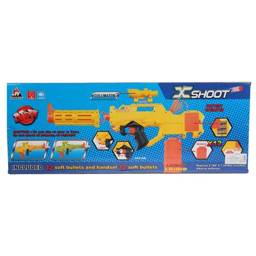 Оружие на бат. свет+звук, с мягкими пулями, с мишенью SP8007