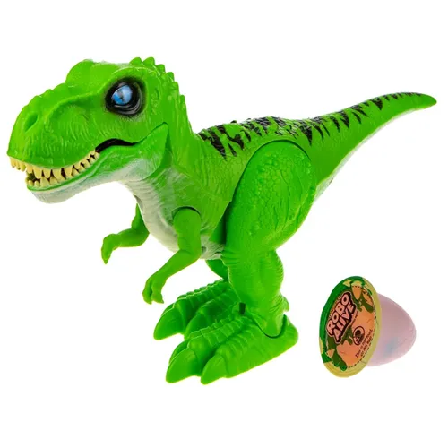 ZURU Игровой набор Робо-Тираннозавр RoboAlive (зелен) +слайм,2 х Ааа бат (не входят)  коробка с окно