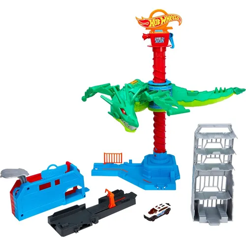 Hot Wheels Сити игровой набор “Воздушная атака дракона-робота“