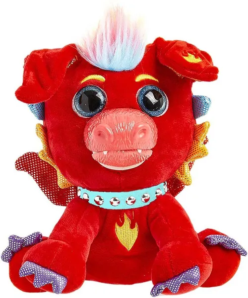 1TOY RoboPets Дракон Сид плюш.  интерактивный 20 см , открывает рот, поднимает уши, 
