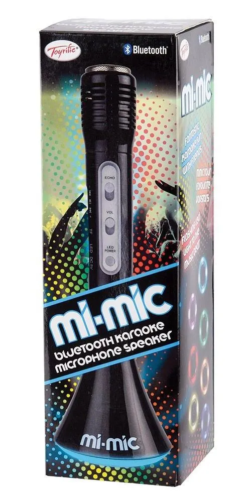 Микрофон Звезда караоке, со встроенным динамиком, черного цвета
