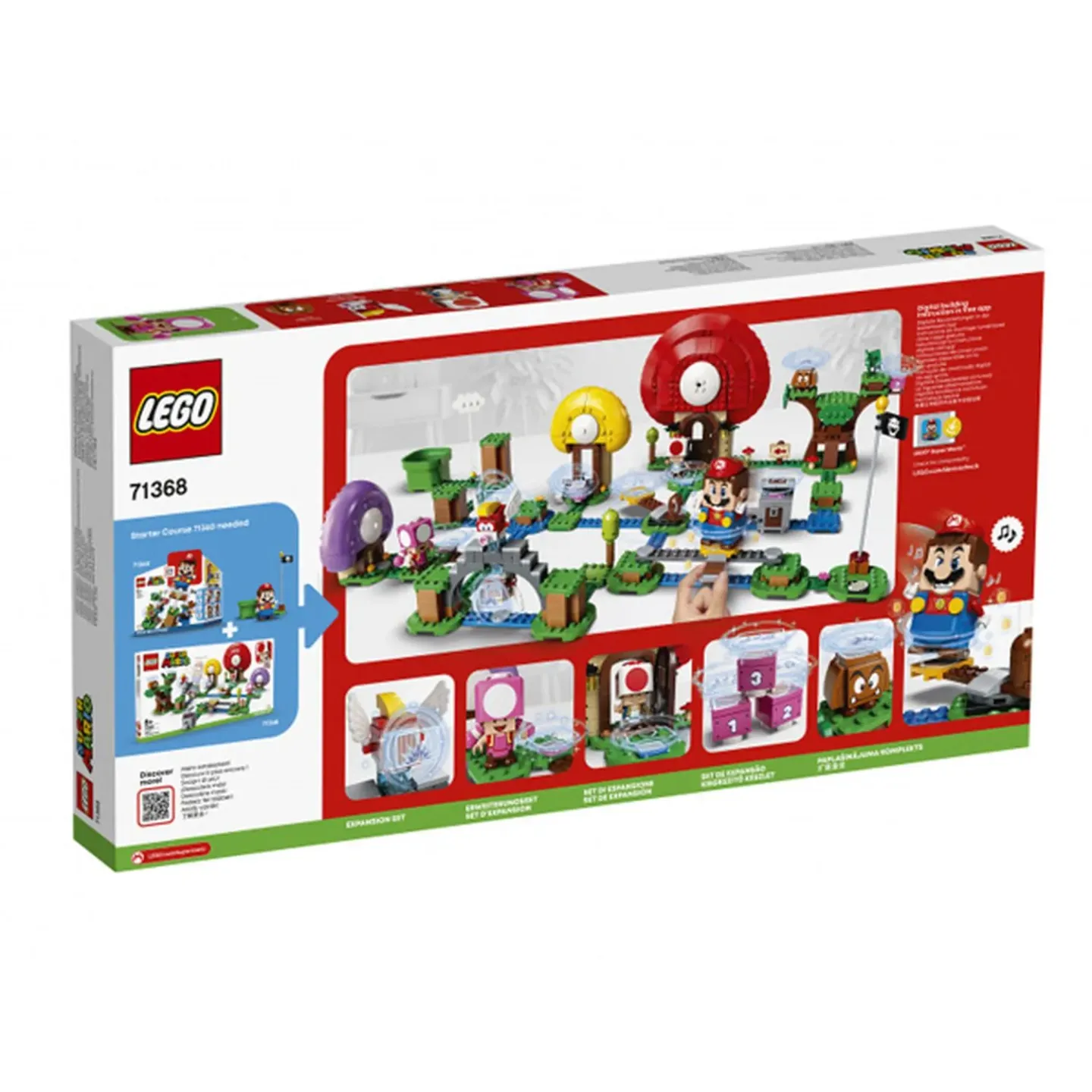 Конструктор LEGO Super Mario Погоня за сокровищами Тоада. Дополнительный набор