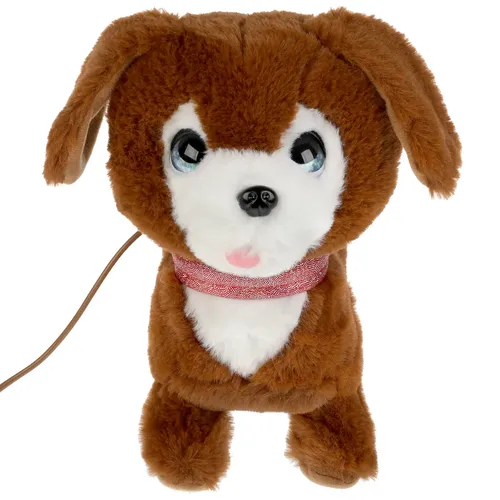 Интерактивный щенок Кузнецова марли 22см на поводке ходит, озвучен в кор. Мой Питомец