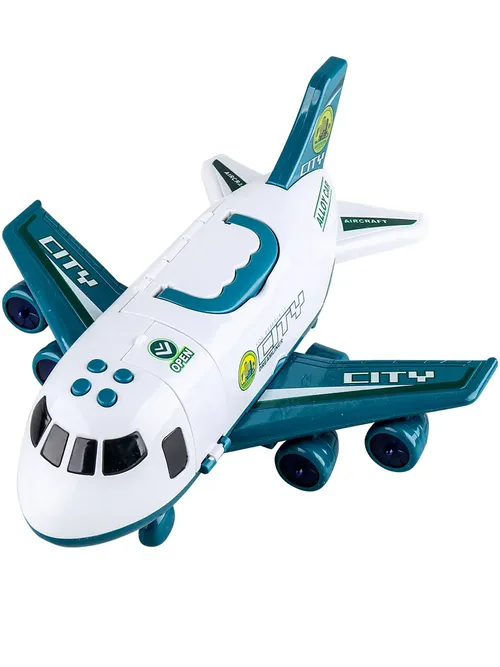 Набор транспорта “Самолёт: городские службы“ (30х28х25 см, свет, звук, с ручкой)