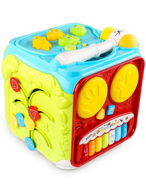 Развивающий игровой центр Youleen “Чудесный кубик“ (23х22 см, мультифункц., свет, звук) 