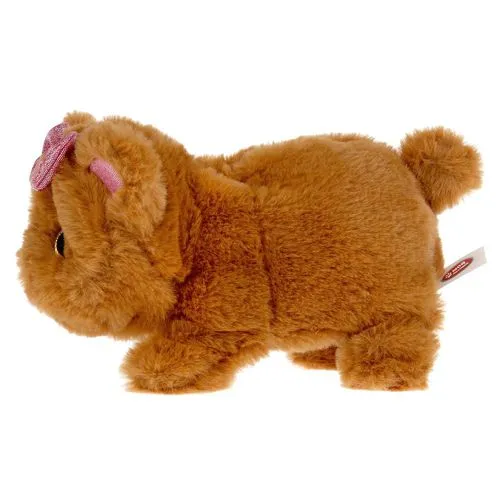 Интерактивный мишка Кузнецова Сластёна 16см с морковкой, ходит, озвучен Мой Питомец