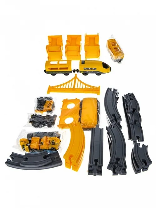 1TOY InterCity Megapolis наб. жел.дорога “Новостройка“ электропоезд 3 вагона, тунель, мост, 4 машинк