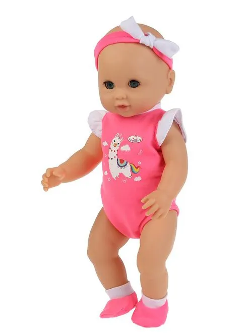 Пупс функциональный Барбарики Анечка 40см, щекотка, пьет,писает, моргает, 4акс Карапуз