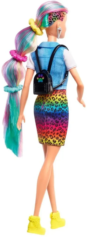 Кукла Barbie с разноцветными волосами