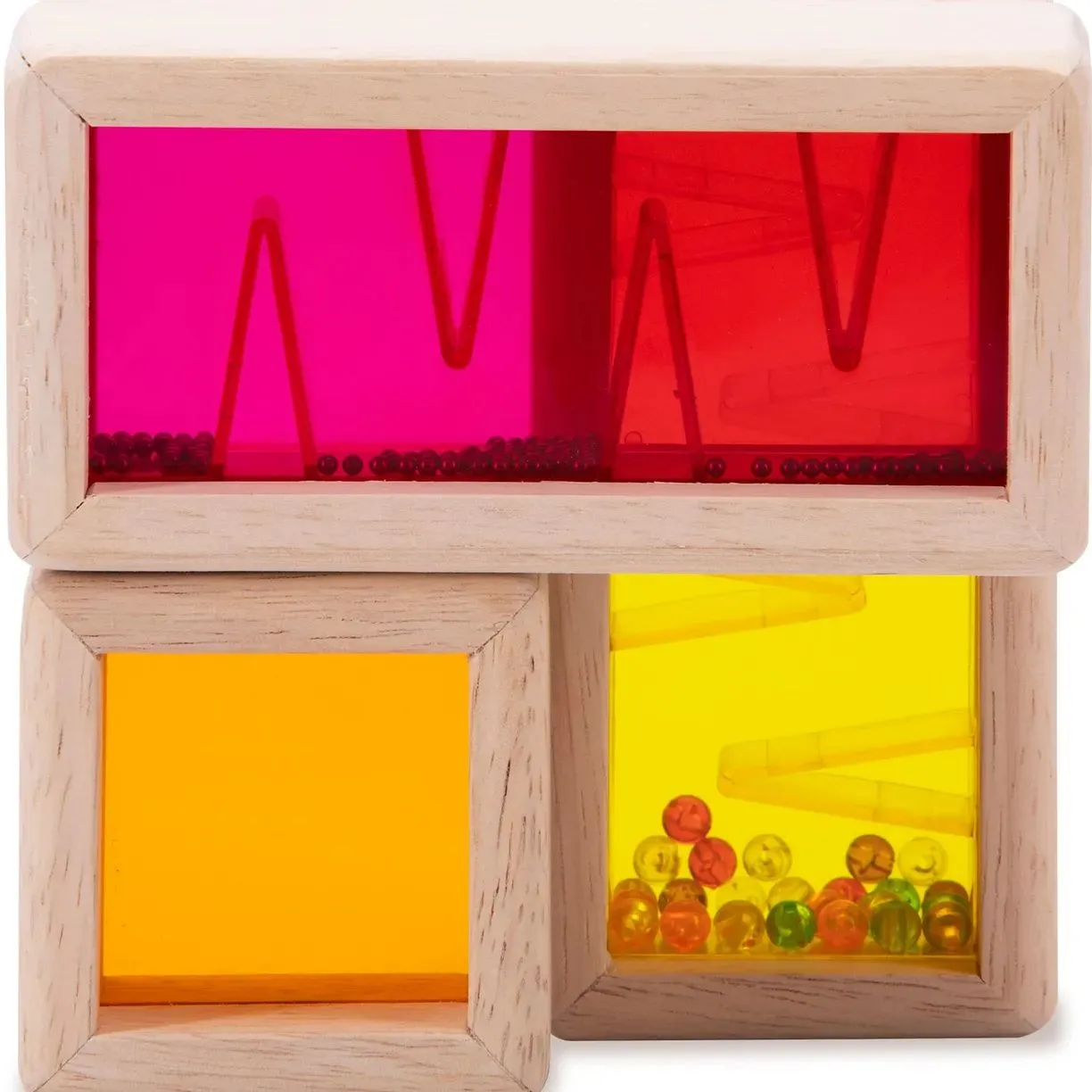 Деревянные радужные блоки “Дождь“