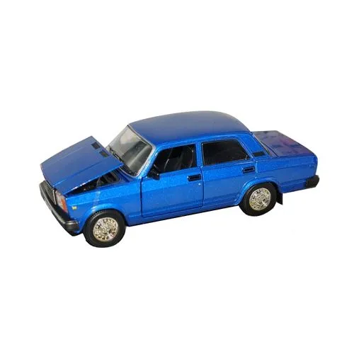 Машина металл свет-звук LADA 2107, 17 см, дв., кап.,баг.,инер.,синий,кор. 