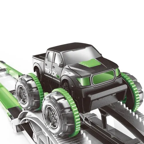 Игровой набор BD “Автотрек внедорожников: Кольцевая трасса с подъёмником“ (85х31 см, 1 машина, свет)