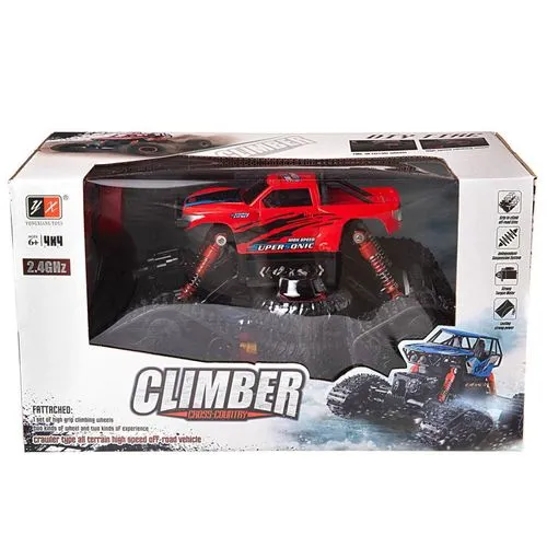 Машина “Скалолаз“ р/у 1:16 красная, 2.4G, световые эффекты