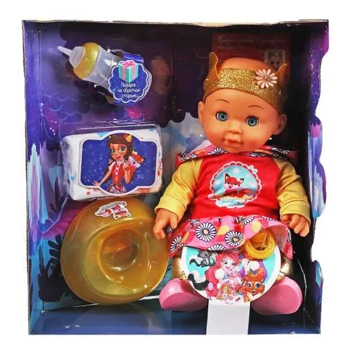 Пупс озвуч Энчантималс Фелисити Фокс 30см, пьет, пис, закр гл, 40 фраз