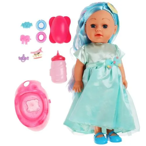 Кукла озвученная Абвгдйка песня Полина 35 см, диодная заколка, 6акс. Карапуз
