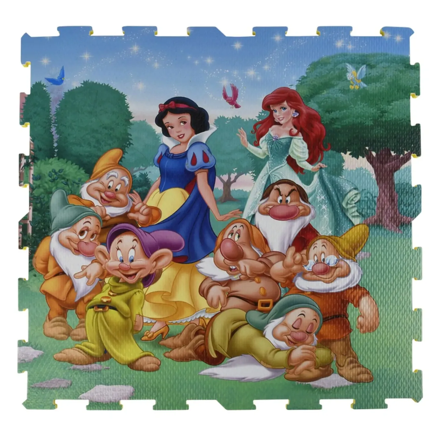 Пазл-коврик Disney  “Принцесса: Прогулка в саду“ (EVA, 4 дет., размер 1 детали 61х61 см