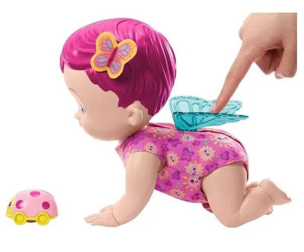 My Garden Baby Пупс Малышка-бабочка Детские забавы, интерактивная, розовая