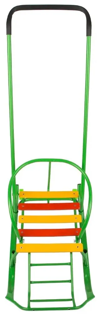 Санки Мишутка-5 с колесом (зеленый)