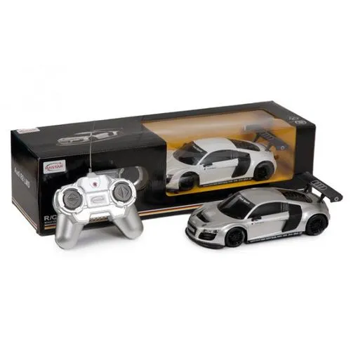 Машина р/у 1:24 AUDI R8 серебряный