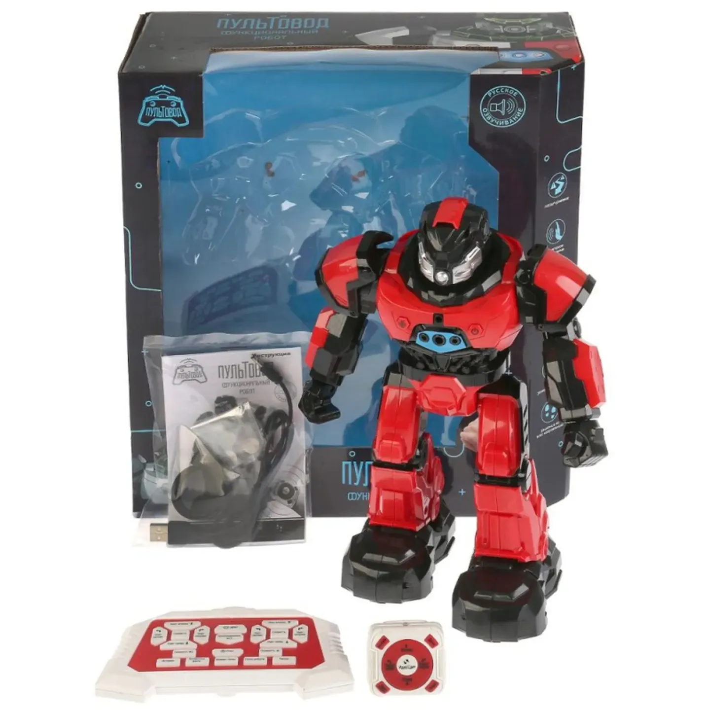 Робот на р/у “Пультовод. Плуто“, красный, русское озвучание, коробка 31х13х34см
