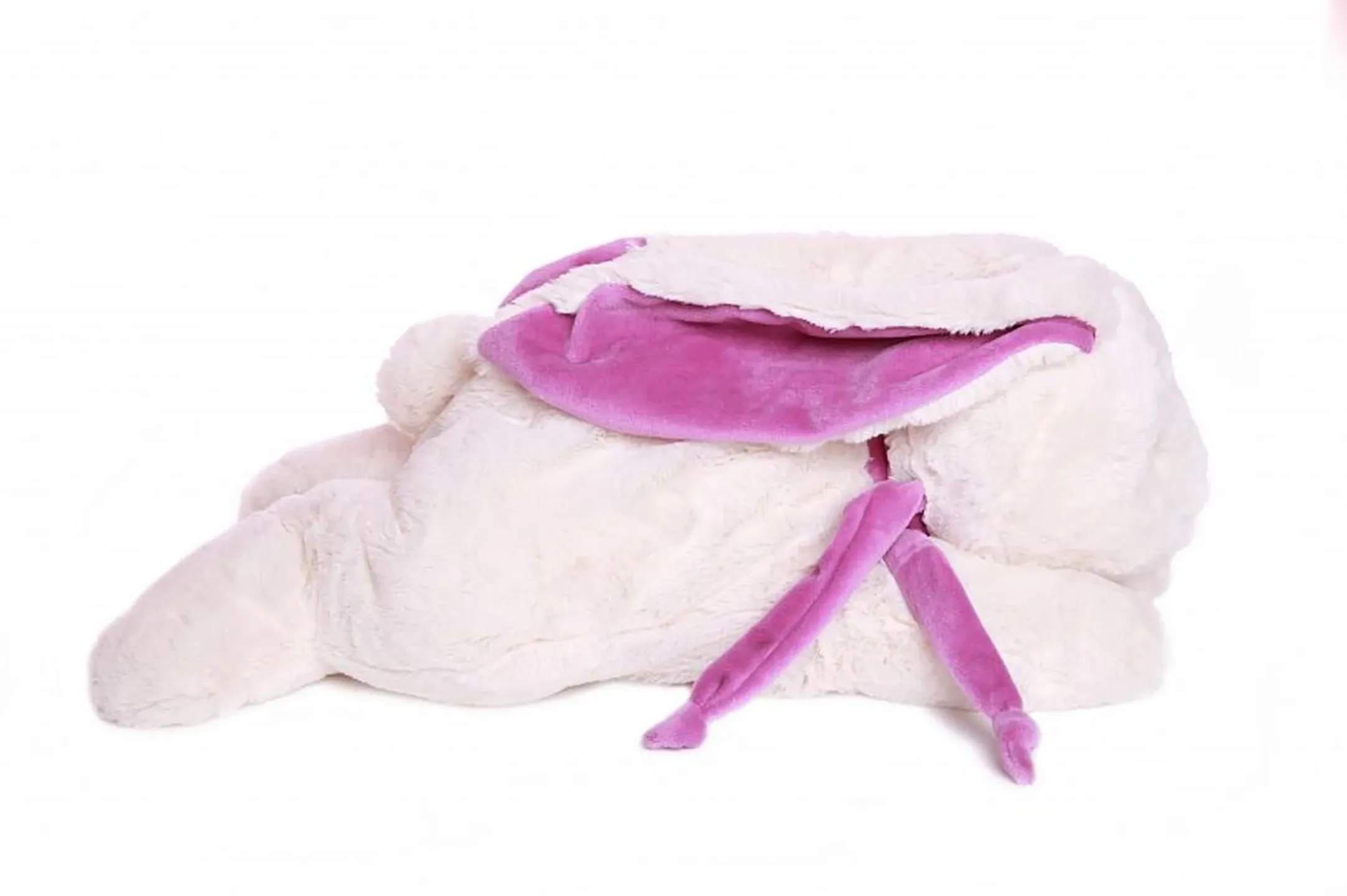 Кролик  вислоногий 38 см белый/фиолетовый Lapkin