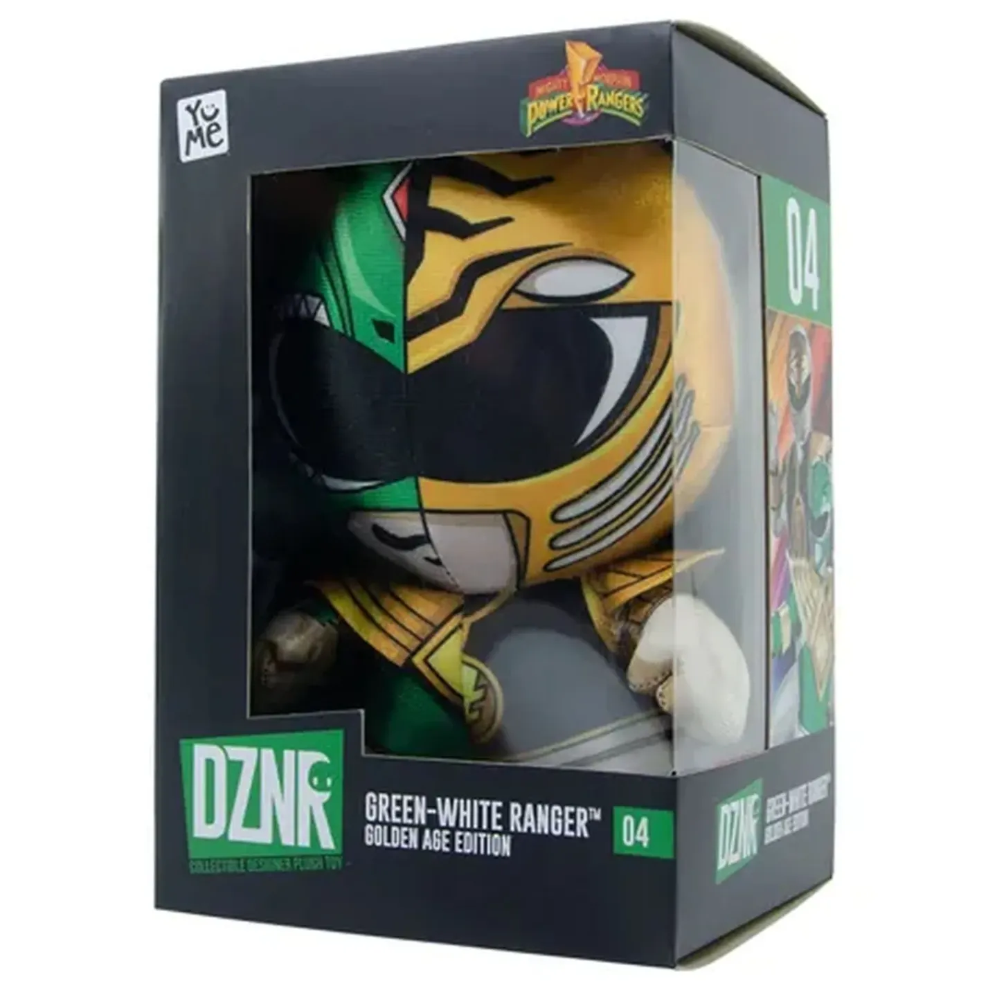 Мягкая фигурка-игрушка премиум Могучие Рейнджеры - Зелено-белый рейнджер/Power Rangers  17,5см 
