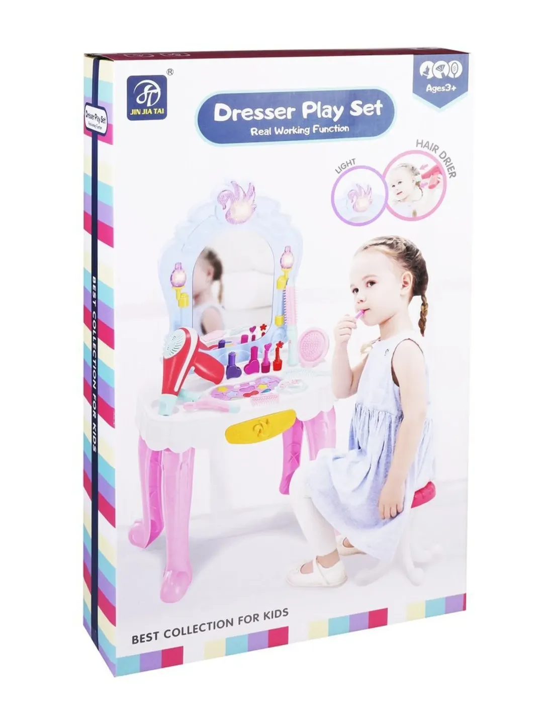 Игр. наб. “Стилист“, свет, звук, в компл. столик с зеркалом, стул, аксесс. 12шт.