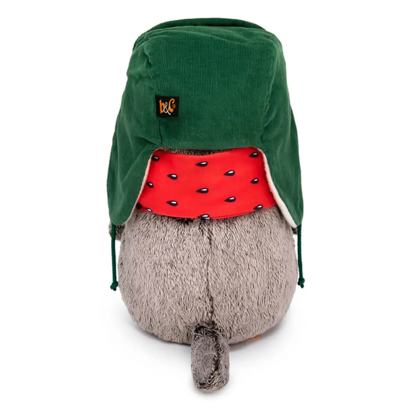 BUDI BASA Басик в двусторонней шапке и шарфе, 30 см