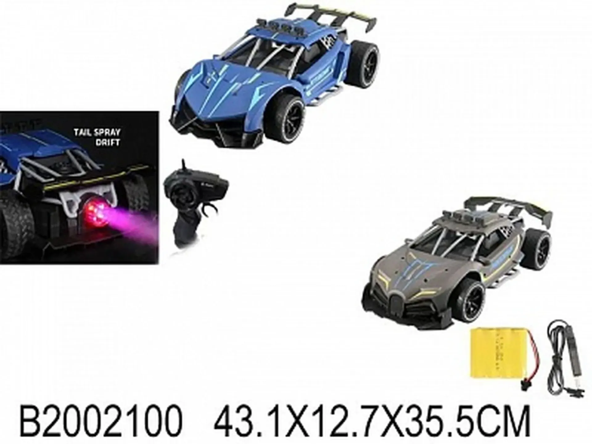 Машинка на р/у 43,1 см “Огненный дрифт 5“ цвет микс 