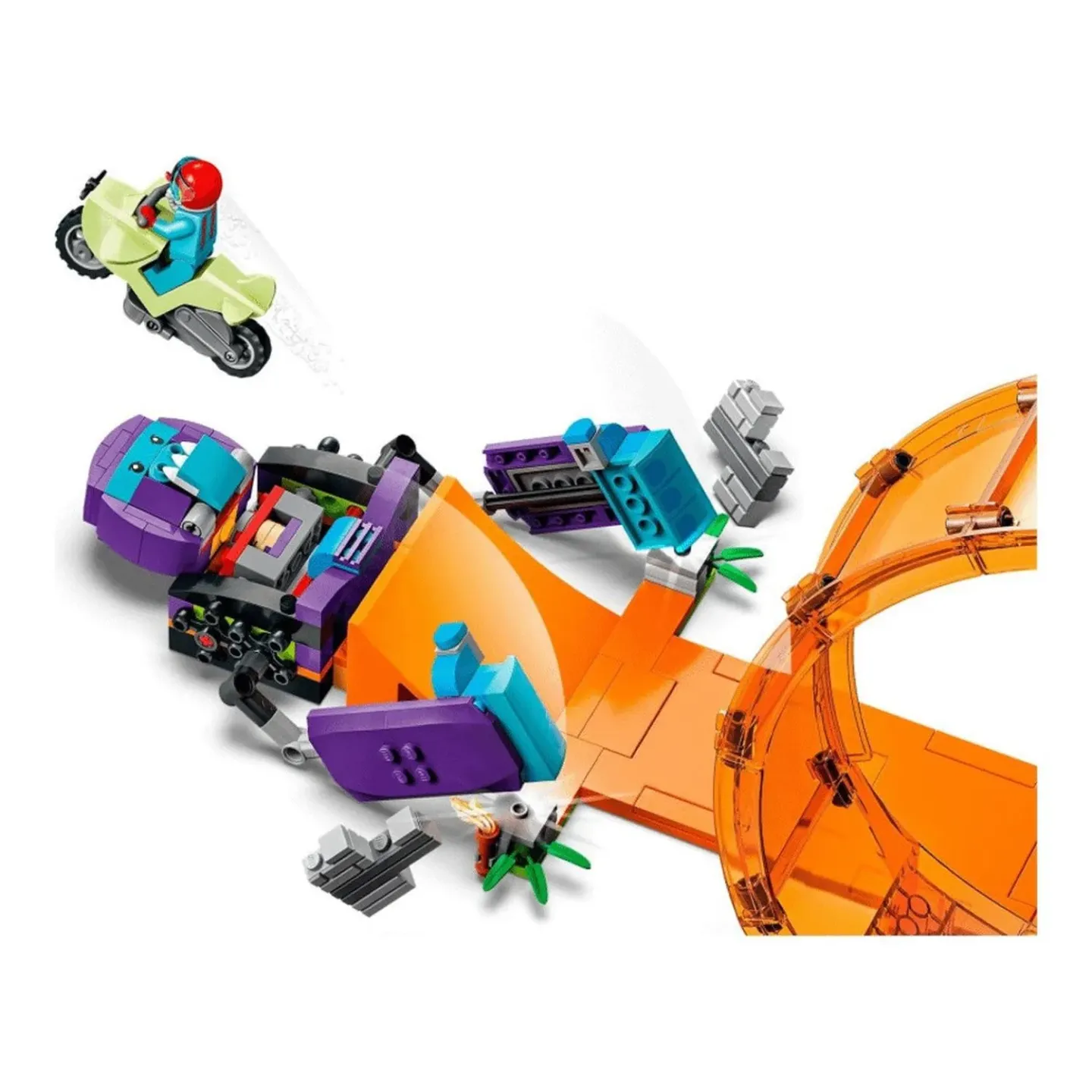 Конструктор LEGO CITY Police Трюковая петля “Сокрушительный шимпанзе“