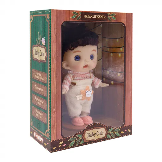 Кукла Baby Cute 18 см с кудряшками от Funky Toys 