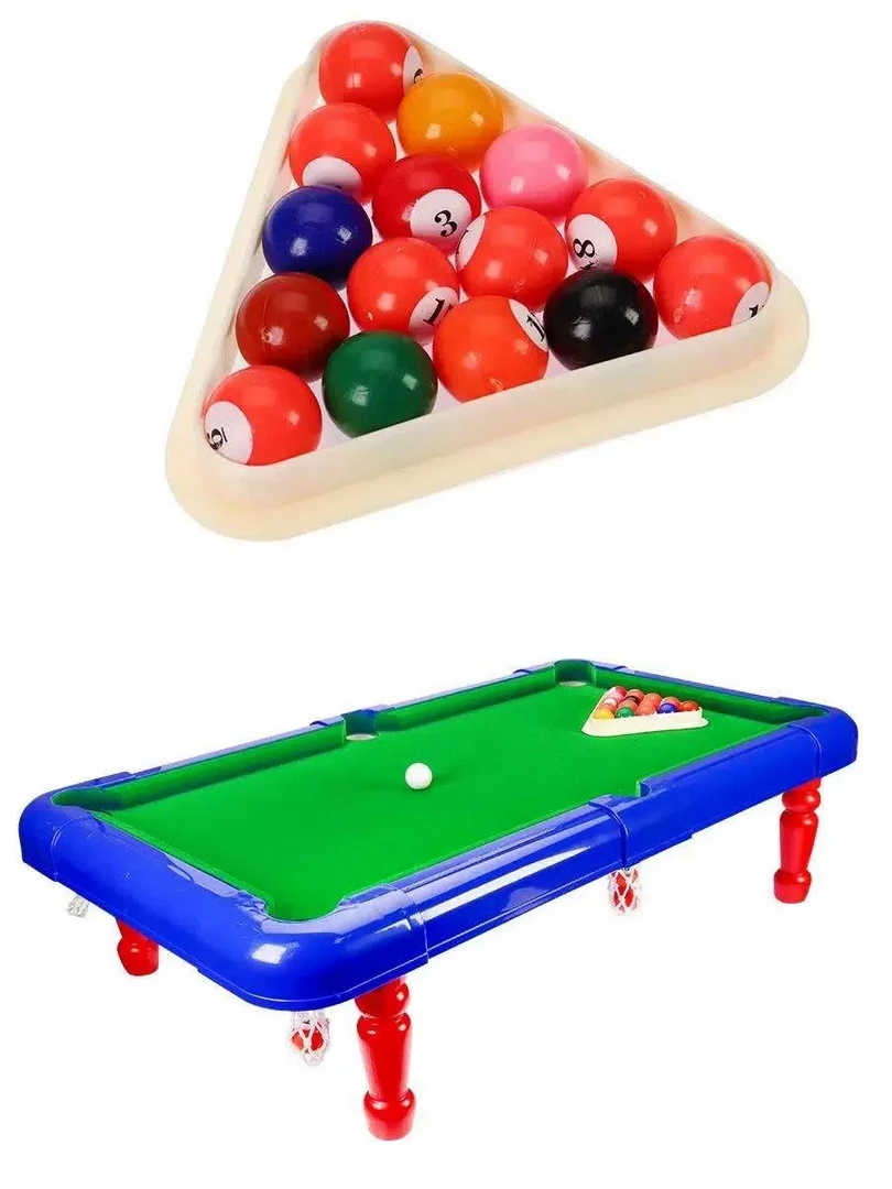 Настольная игра “Бильярд-10“ (76×37.5×4.5 см) (в коробке)