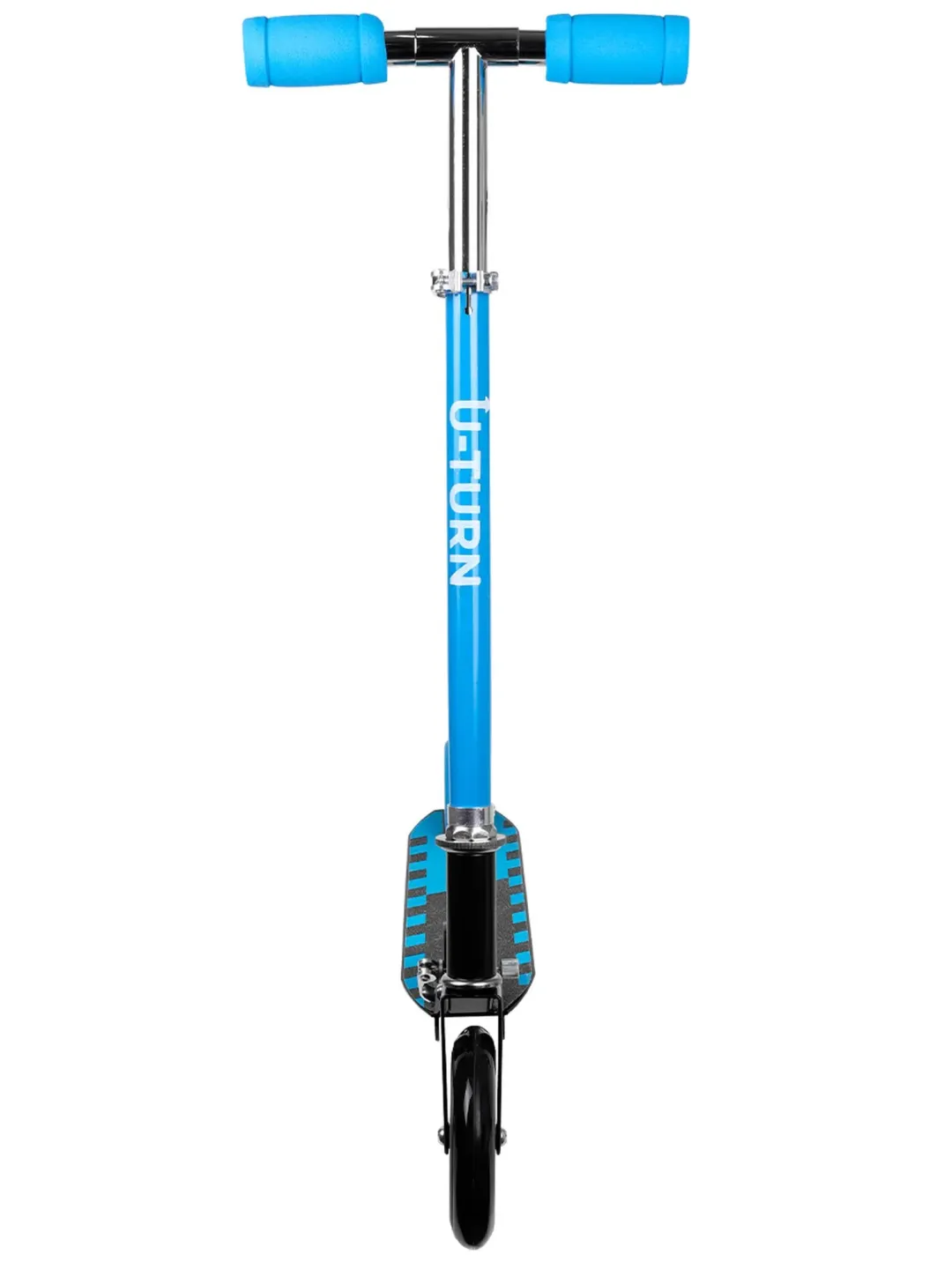 Самокат двухколесный (колеса PU 14,5 см, 73х10х66-82,5 см, макс. вес 50 кг, голубой)