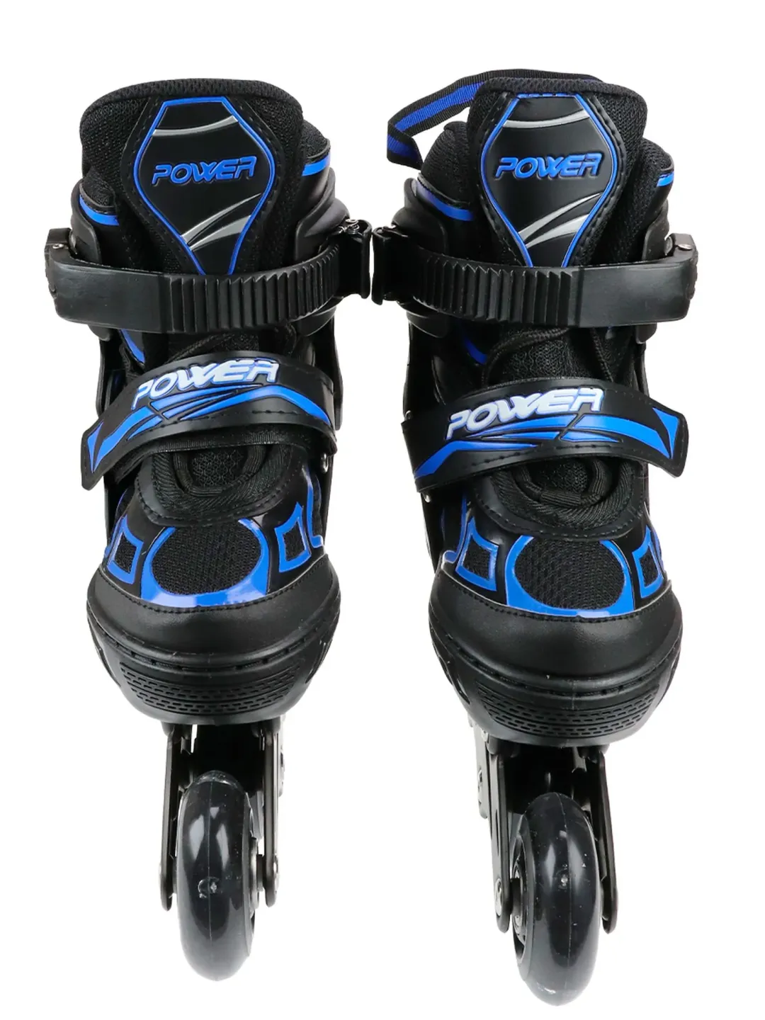 Ролики раздвиж. (голубые)(колеса PU 64мм со светом, р-р S 31-34) в сумке